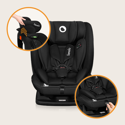 Lionelo Izzy i-Size Black Carbon - Kindersitz